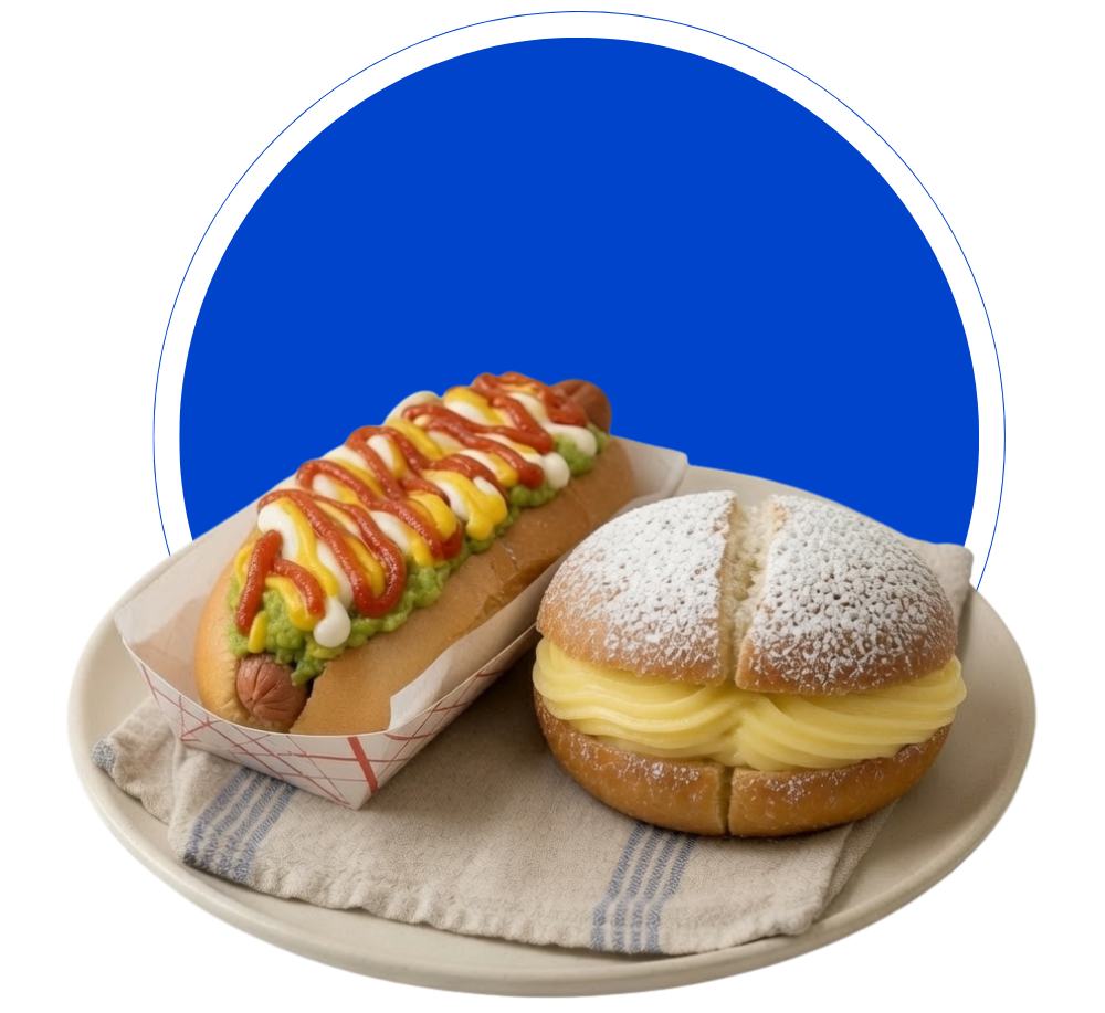Fresh bakery products from Los Andes Bakery