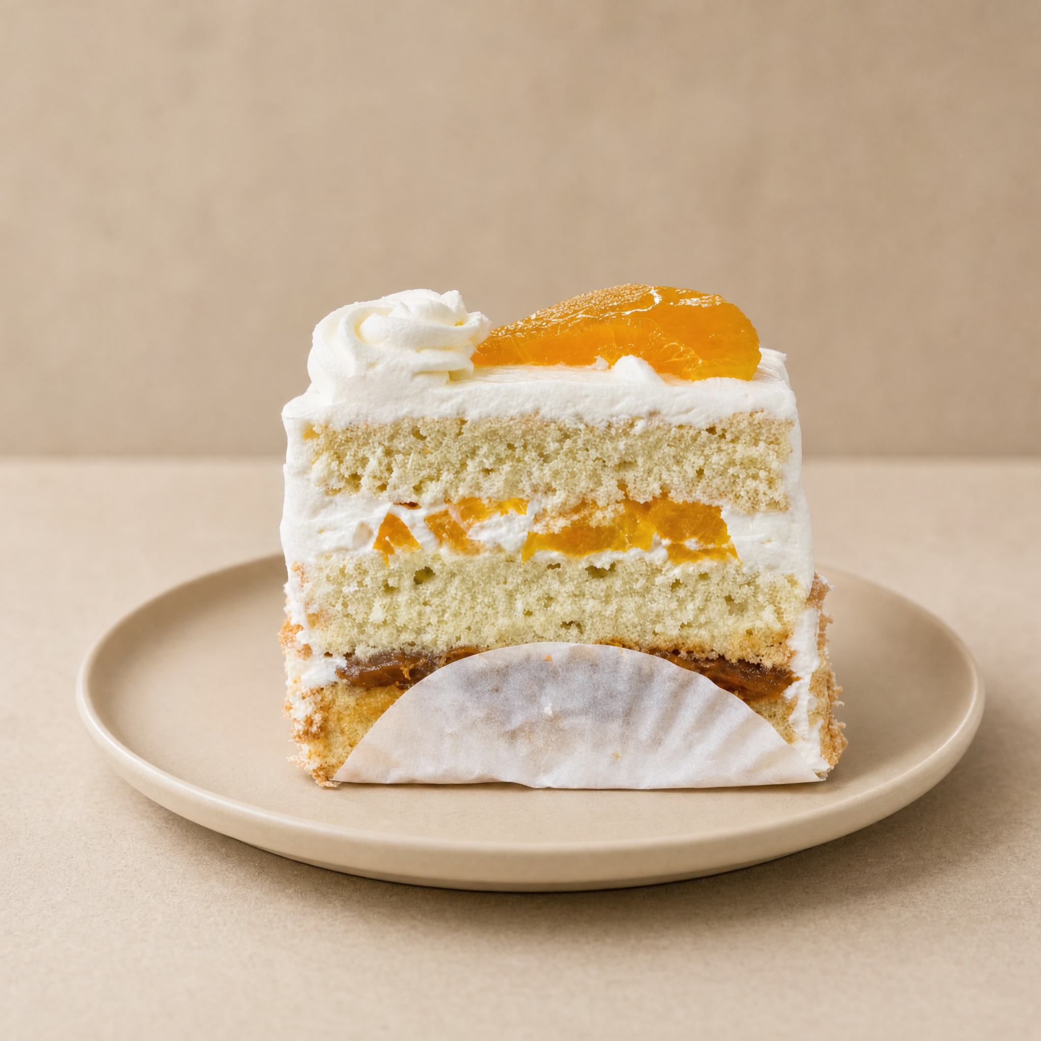 Pastel de Crema – Durazno